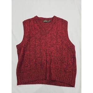 Eddie Bauer Wool Sweater Vest Red Extra Large (2a)